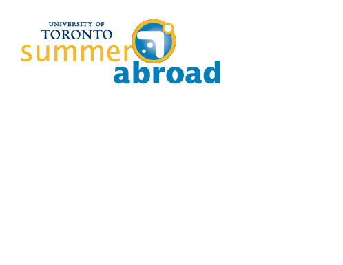 University of Toronto Summer Abroad Program Identity